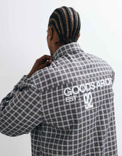 Load image into Gallery viewer, DESIGN oversized check shirt brown blue