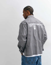 Load image into Gallery viewer, DESIGN oversized check shirt brown blue