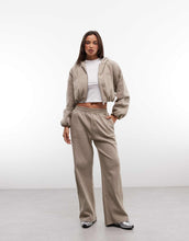 Load image into Gallery viewer, Ottoman zip-through rib co-ord brown