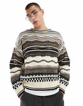 Load image into Gallery viewer, Cotton On vintage mix knit jumper stone