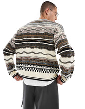 Load image into Gallery viewer, Cotton On vintage mix knit jumper stone