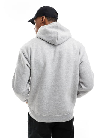 New Balance small logo brushed hoodie grey