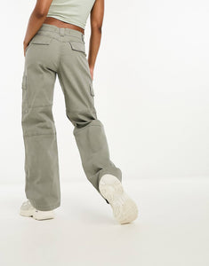 Hollister cargo baggy trousers khaki