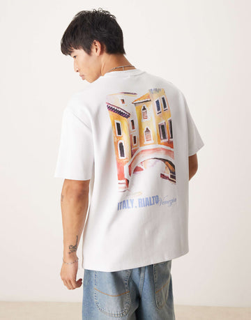 DESIGN premiumrelaxed t-shirt italy graphic white