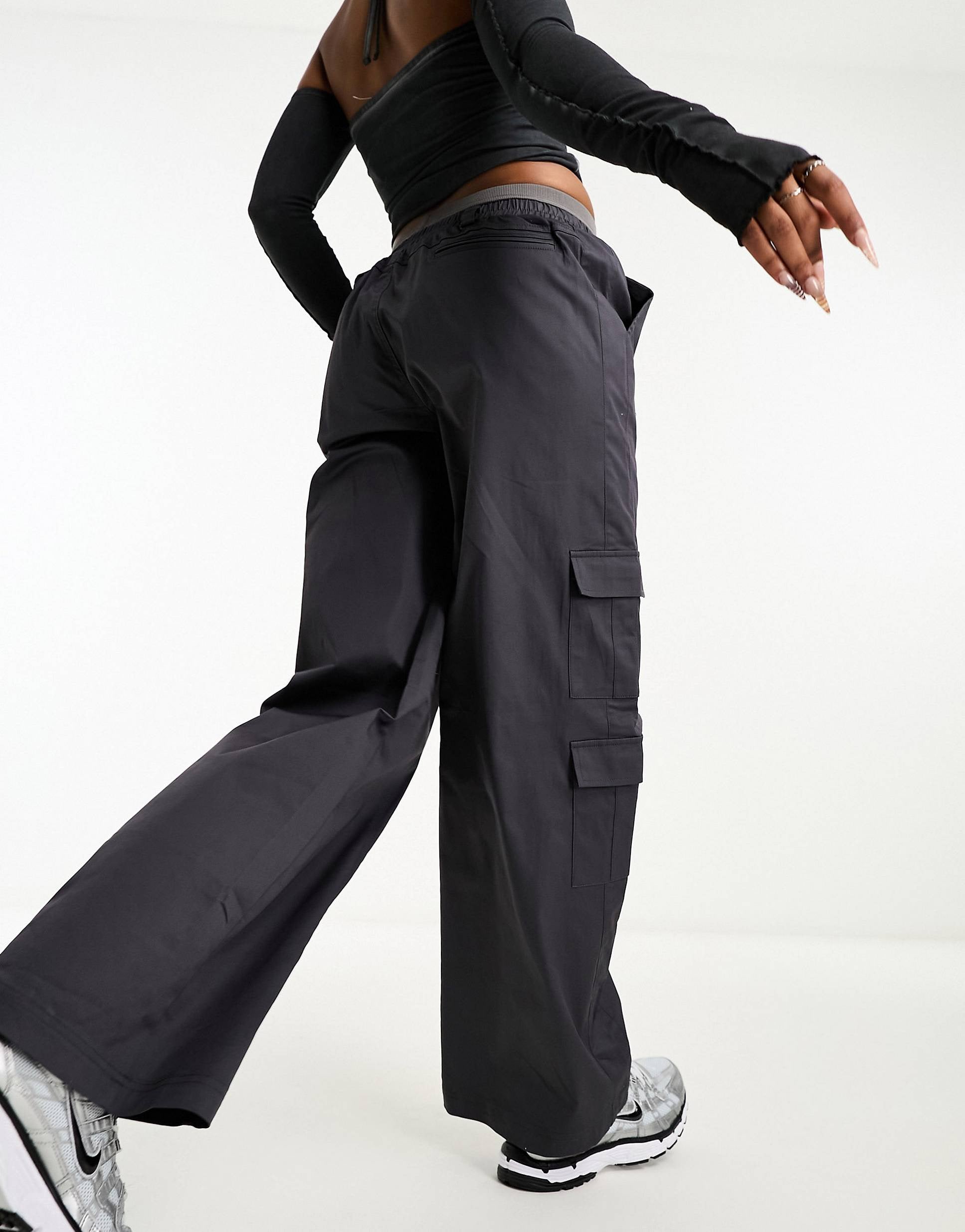 Sixth June cargo trousers dark grey