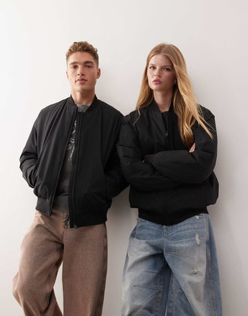 Champion unisex bomber jacket black