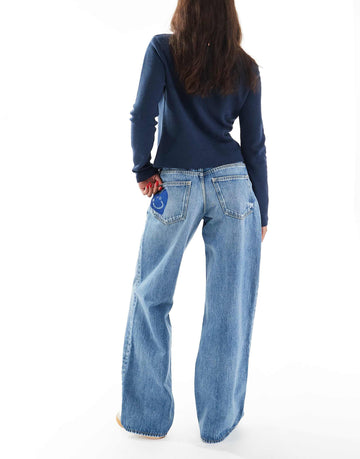 Hugo Blue Gamale straight leg jeans blue wash