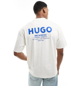 HUGO BLUE oversized t-shirt white