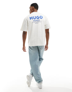 HUGO BLUE oversized t-shirt white