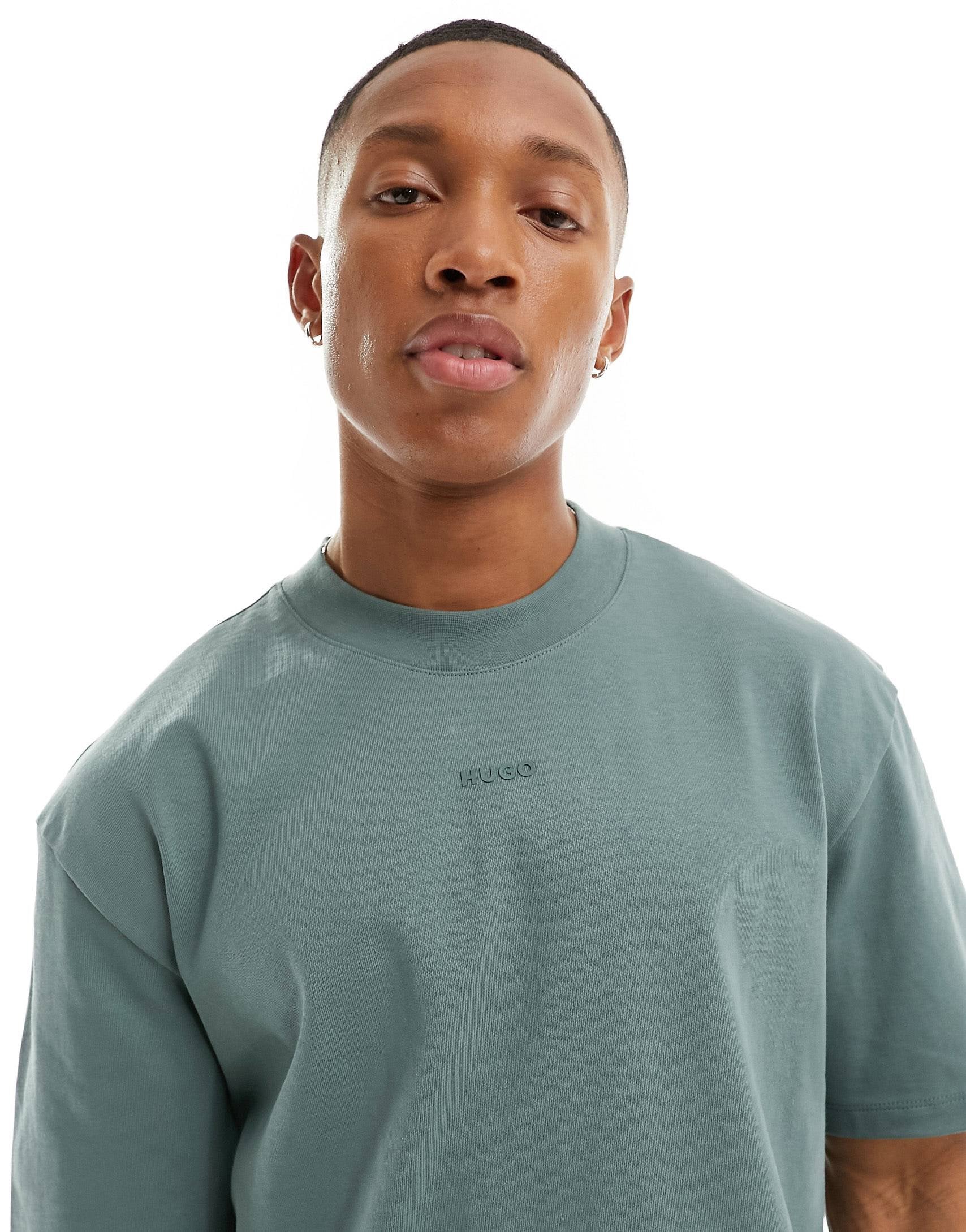HUGO Dapolino relaxed fit t-shirt green