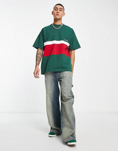 Carhartt WIP trin striped t-shirt green