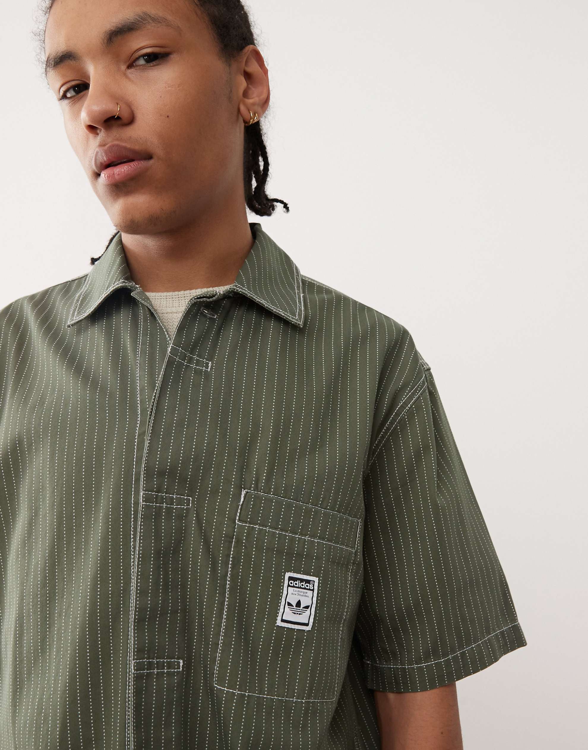 adidas Originals Wabash short-sleeved shirt khaki