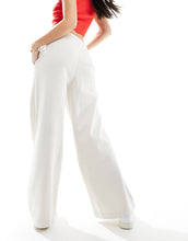 Load image into Gallery viewer, BOSS wide leg track pants off white