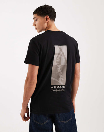 Tommy Jeans sign block t-shirt black