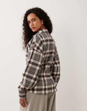 Load image into Gallery viewer, DESIGN cinched shirt grey check
