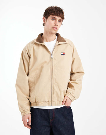 Tommy Jeans essential high neck jacket beige