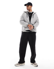 Load image into Gallery viewer, Brave Soul raglan hooded jacket zip detail grey