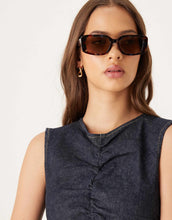 Load image into Gallery viewer, DESIGN rouched drop waist denim dress