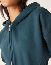Load image into Gallery viewer, Tala cocoon zip through hoodie deep teal