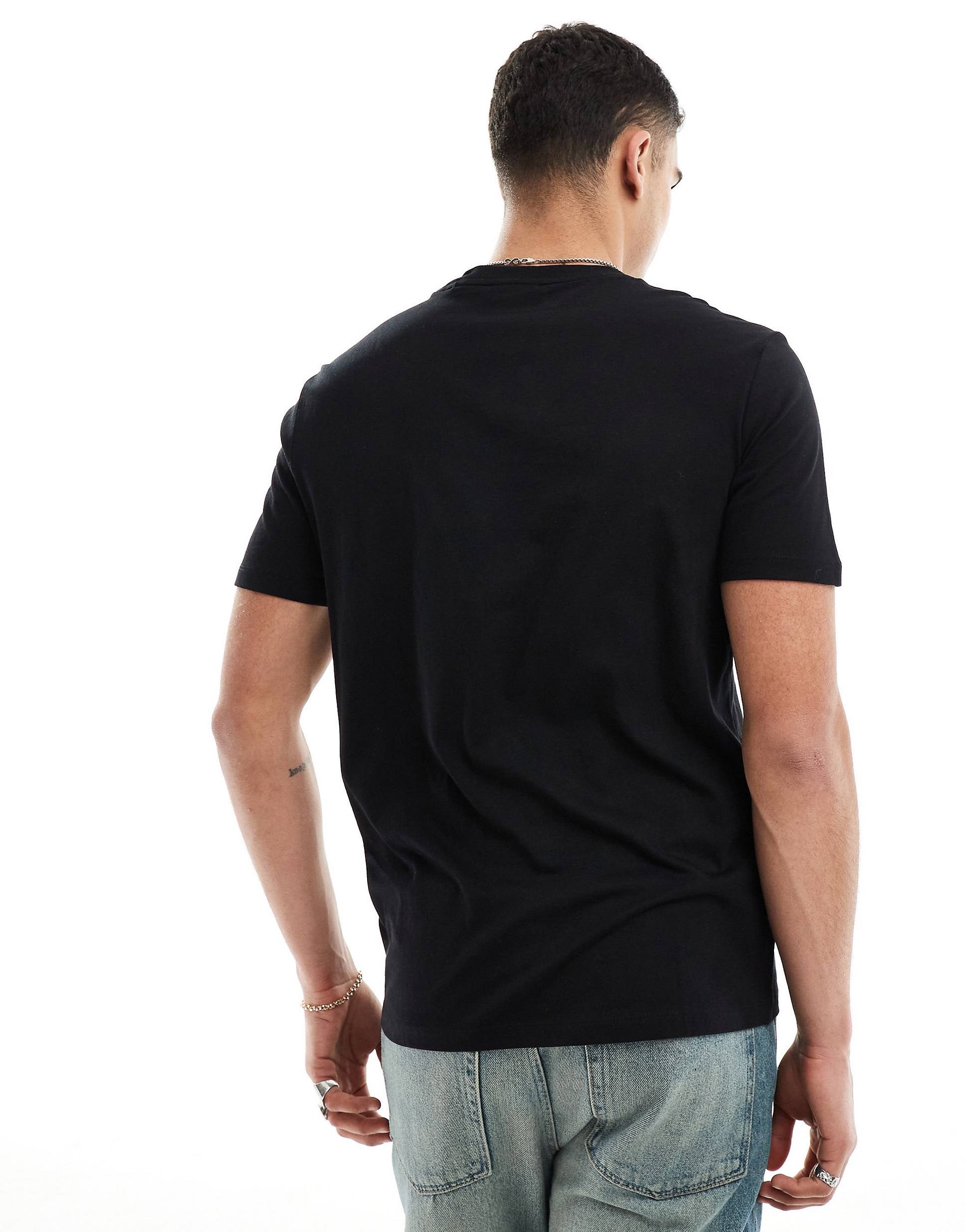 HUGO RED Dulive logo t-shirt in black