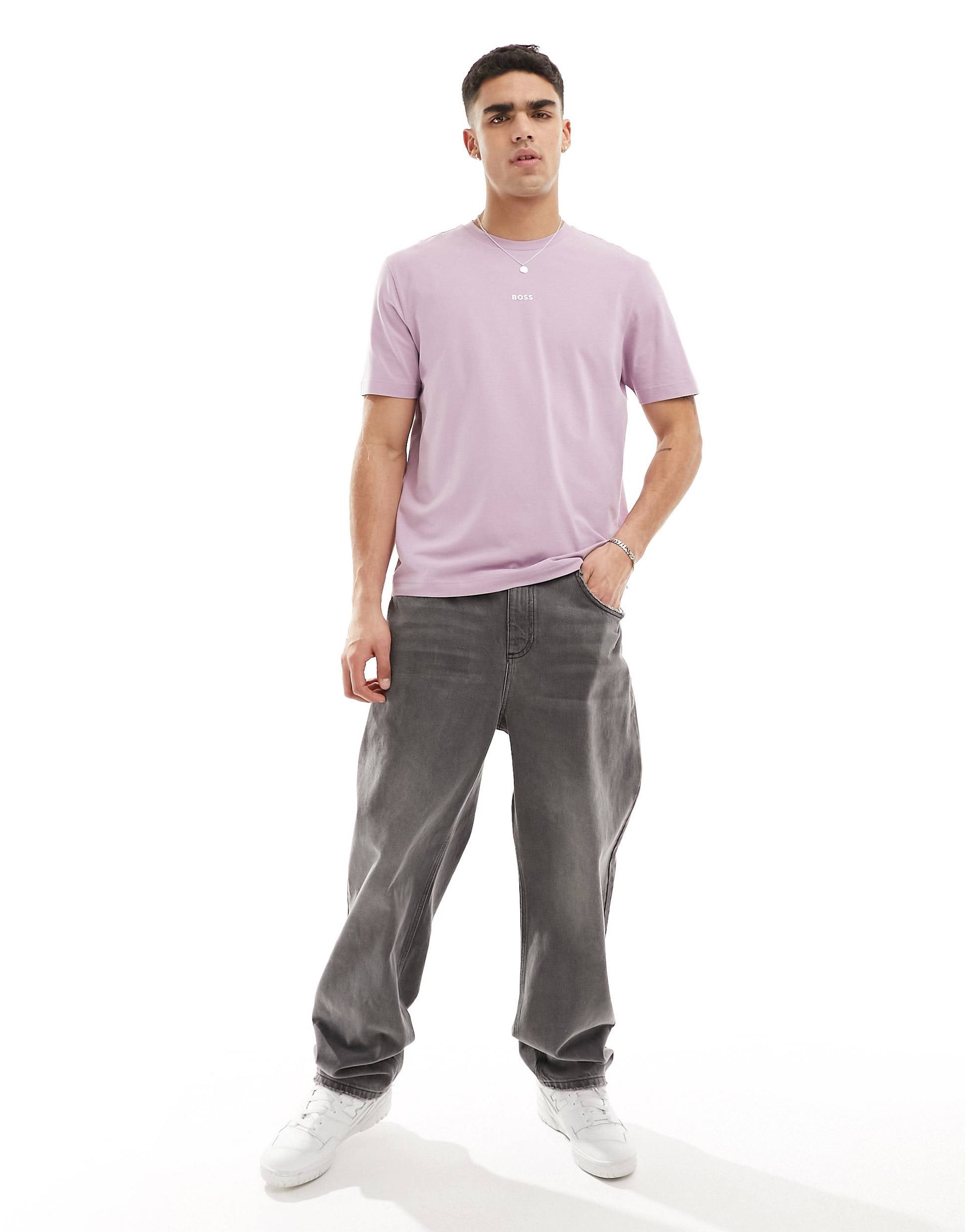 BOSS Orange TChup t-shirt light pastel purple