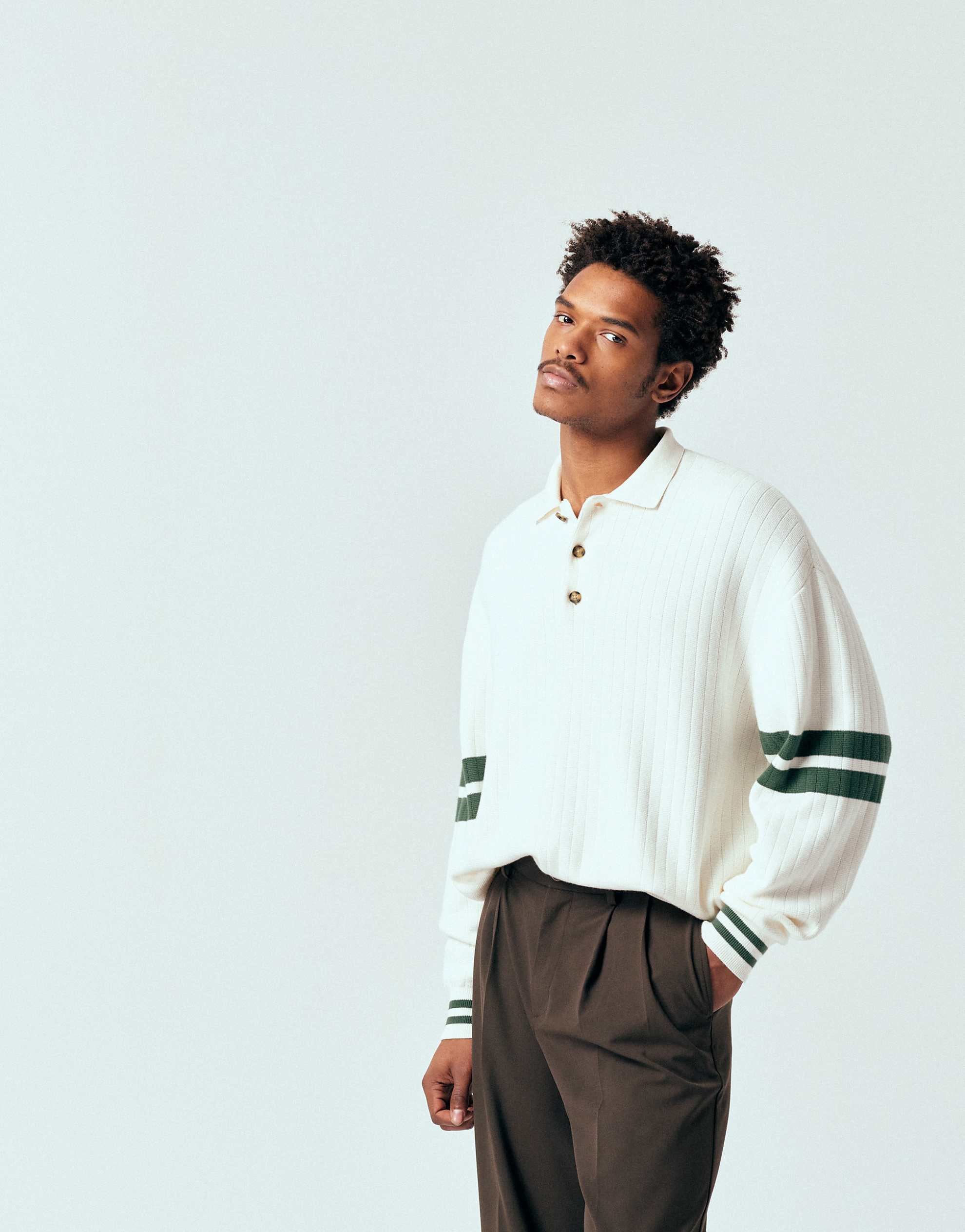 Tommy Jeans 90s knitted polo shirt