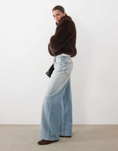 Load image into Gallery viewer, Supre mikki faux fur jacket chocolate brown
