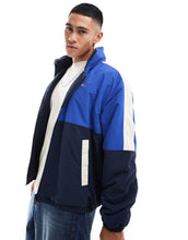 Load image into Gallery viewer, Tommy Jeans reversible teddy jacket blue colourblock