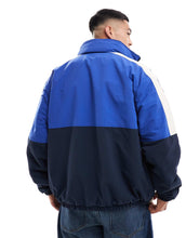 Load image into Gallery viewer, Tommy Jeans reversible teddy jacket blue colourblock