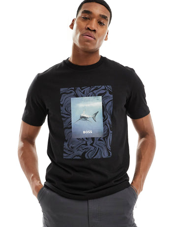 BOSS Orange Tucan graphic t-shirt black