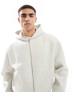 DESIGN oversized hoodie white