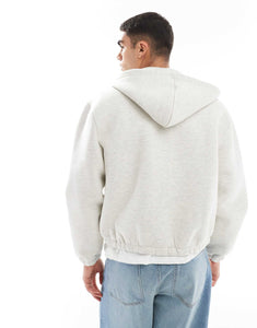 DESIGN oversized hoodie white