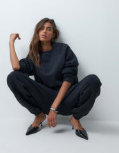Load image into Gallery viewer, Co-ord DESIGN Regular raglan brushback black