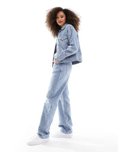 Load image into Gallery viewer, HUGO BLUE burnout denim jacket mid blue