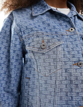 Load image into Gallery viewer, HUGO BLUE burnout denim jacket mid blue
