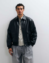 Load image into Gallery viewer, Carhartt WIP Arizona faux leather trucker jacket black