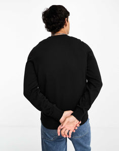 HUGO San Cassius knitted jumper black