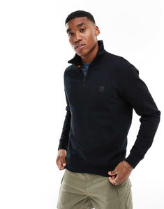 BOSS Orange zetrust half zip sweatshirt black