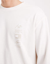 Load image into Gallery viewer, Tommy Jeans stacked logo long sleeve t-shirt washed white