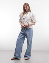 Load image into Gallery viewer, Carhartt WIP mercer chore denim coat grey stripe