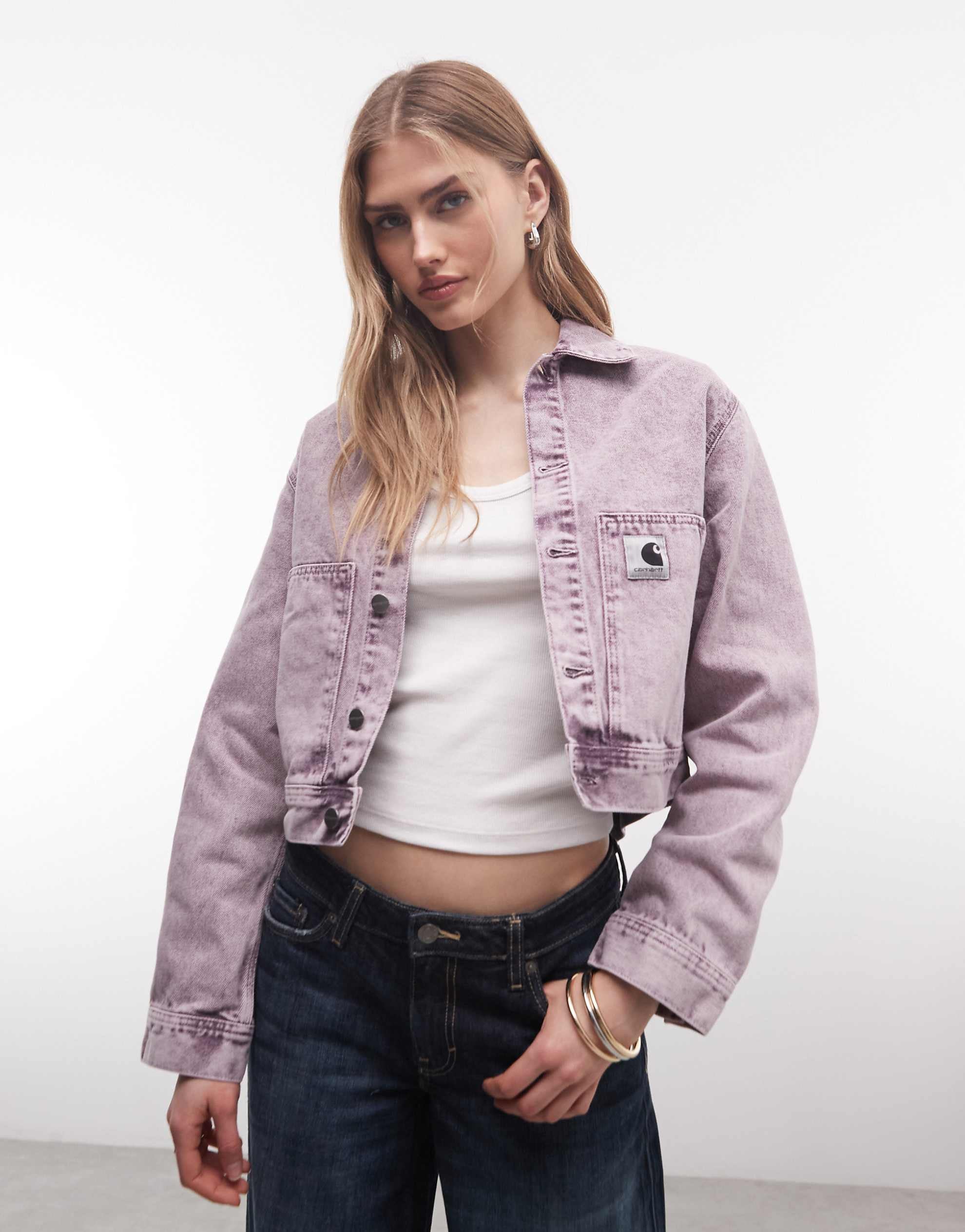 Carhartt WIP arca denim jacket purple