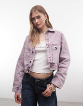 Load image into Gallery viewer, Carhartt WIP arca denim jacket purple