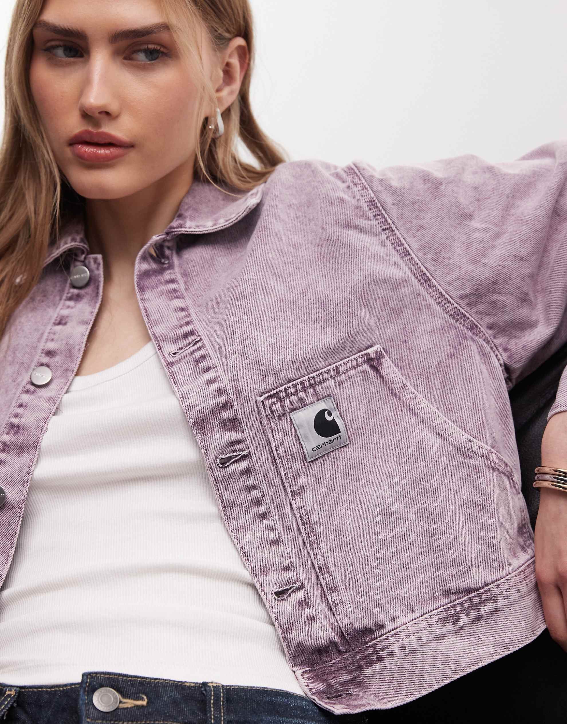 Carhartt WIP arca denim jacket purple