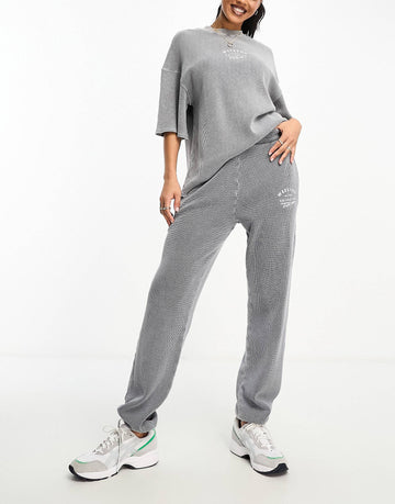 Weekend Collective co-ord washed waffle charcoal