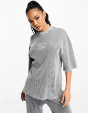 Load image into Gallery viewer, Weekend Collective co-ord washed waffle charcoal