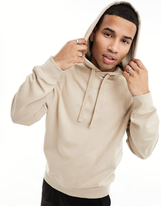 HUGO Dapo relaxed fit hoodie beige