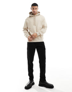 HUGO Dapo relaxed fit hoodie beige