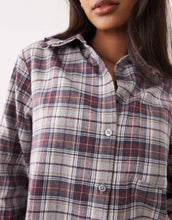 Load image into Gallery viewer, Miss Selfridge ruffle trim oversized shirt check