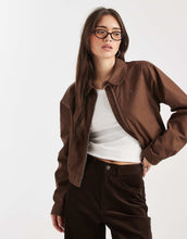 Load image into Gallery viewer, Tommy Jeans round collar jacket brown