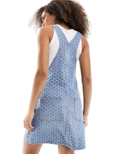 Load image into Gallery viewer, HUGO BLUE denim dungaree dress light blue